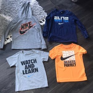 Bundle of 4 Boys Nike Tops